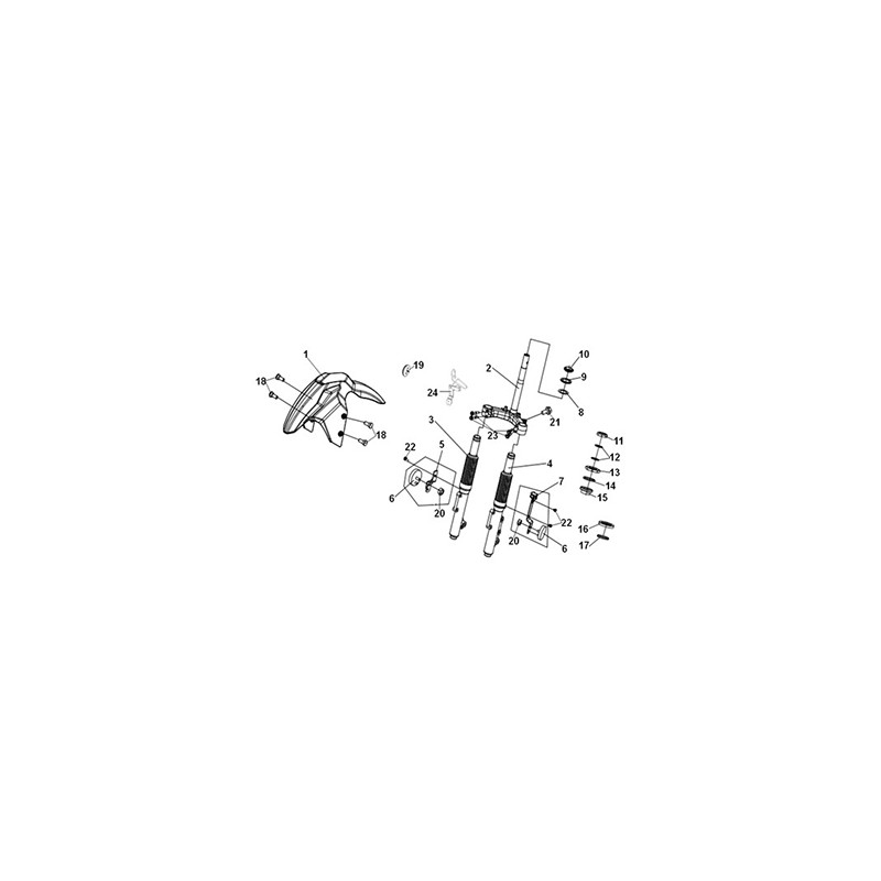 FR. BRAKE HOSE CLAMP