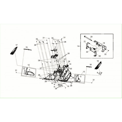 GARNITURE DROITE A BK-001U