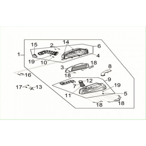 AIR/C COVER INLET DUCT COMP