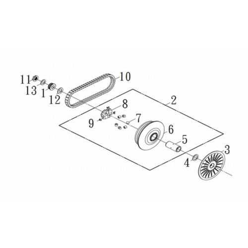 DRIVE PULLEY CUSHION(8PCS/SET)