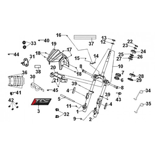 STEERING STEM COMP.