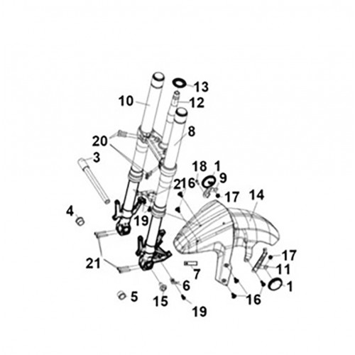 FR. WHEEL AXLE