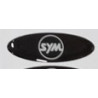 SYM OVALE DOME STICKER 19 X 73