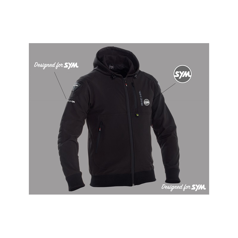 ATOM HOODIE BLACK SYM L