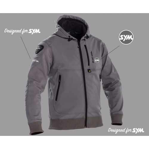 ATOM HOODIE GREY SYM XL