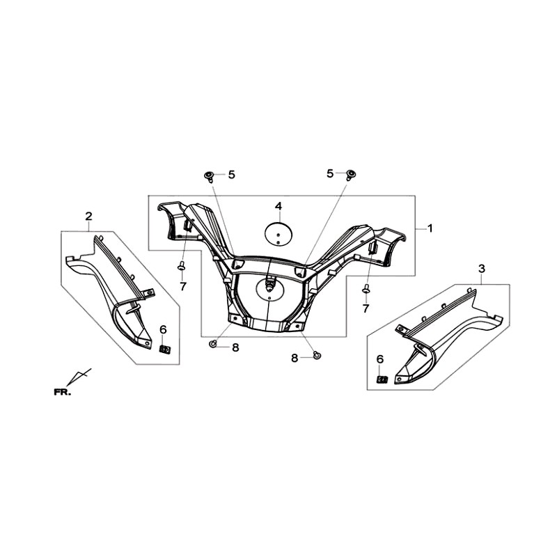 UPPER HANDLE COVER ASSY  GY-418S