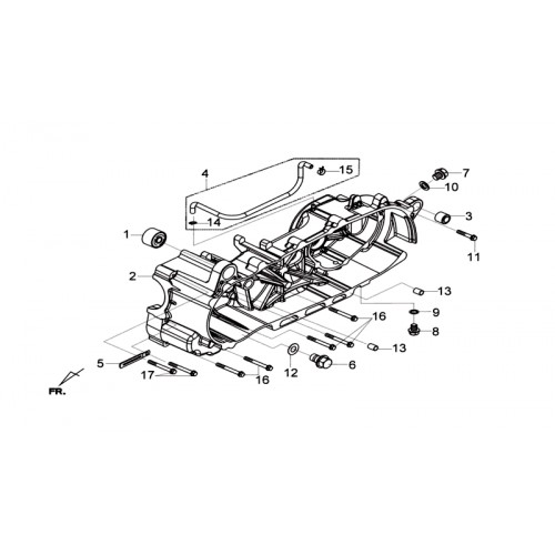 CARTER MOTEUR GAUCHE