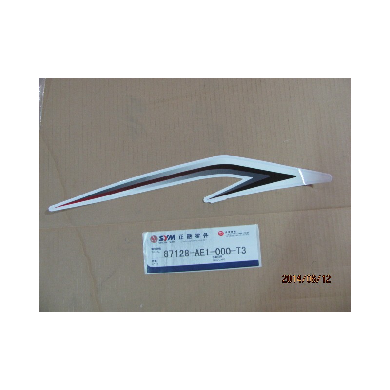 ADHESIF SUP BLANC/NOIR/GRIS FLANC GAUCHE
