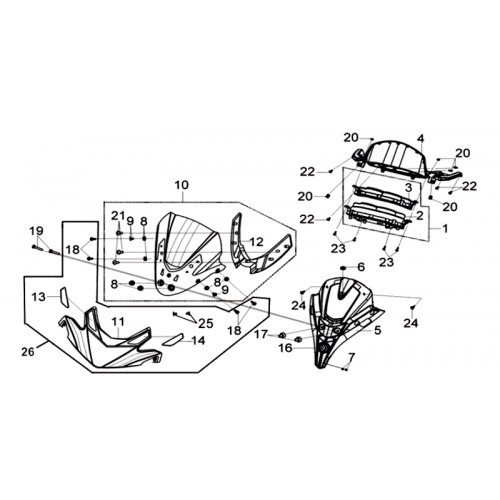 SUPPORT DE PARE BRISE BK-002C