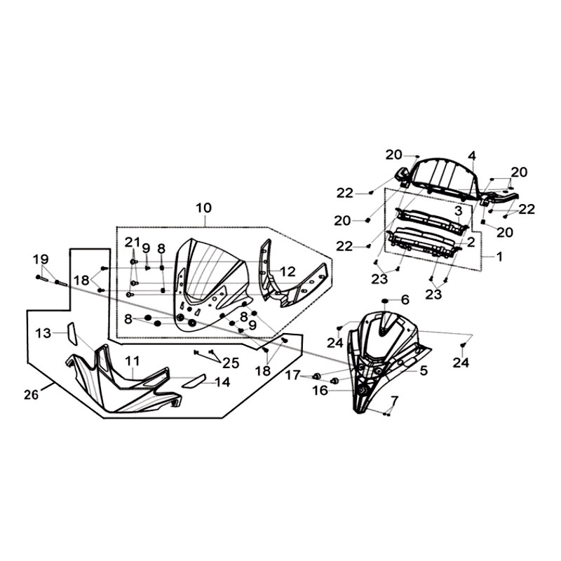 SUPPORT DE PARE BRISE BK-002C