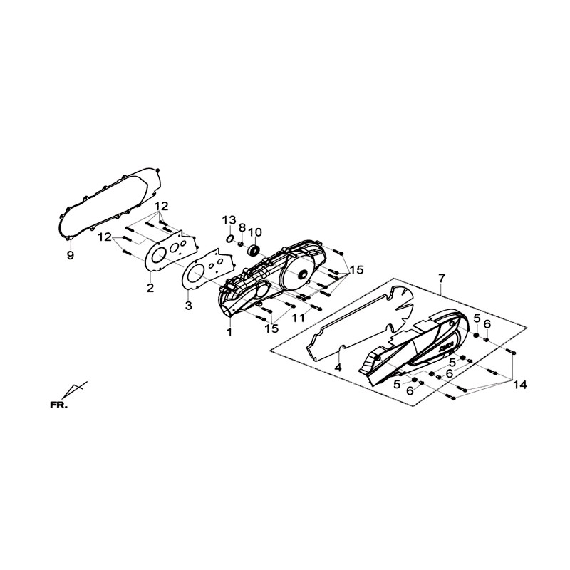 COUVRE CARTER GAUCHE GY-7450U