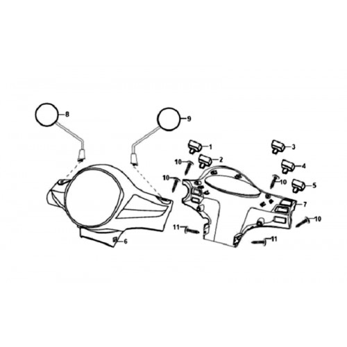 CARENAGE D'OPTIQUE SILVER S-421S