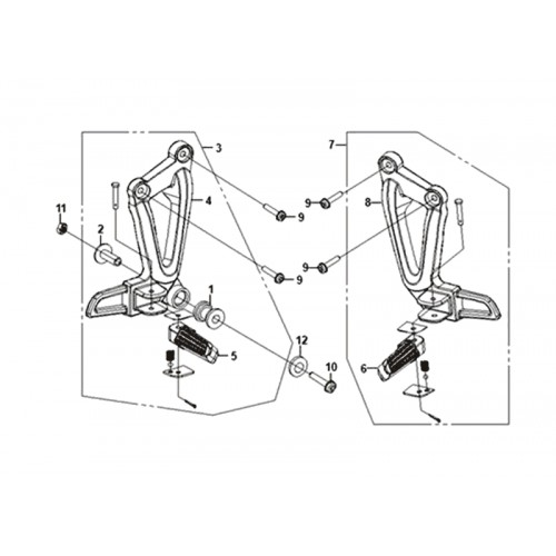 R-PIED DROIT COMPLET (GY-429U)