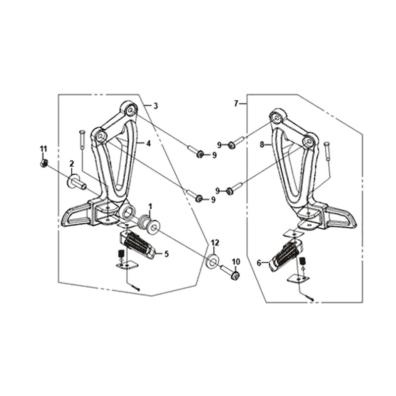 R-PIED DROIT COMPLET (GY-429U)