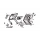 CARENAGE SUP FACE AVANT ROUGE R-010CA