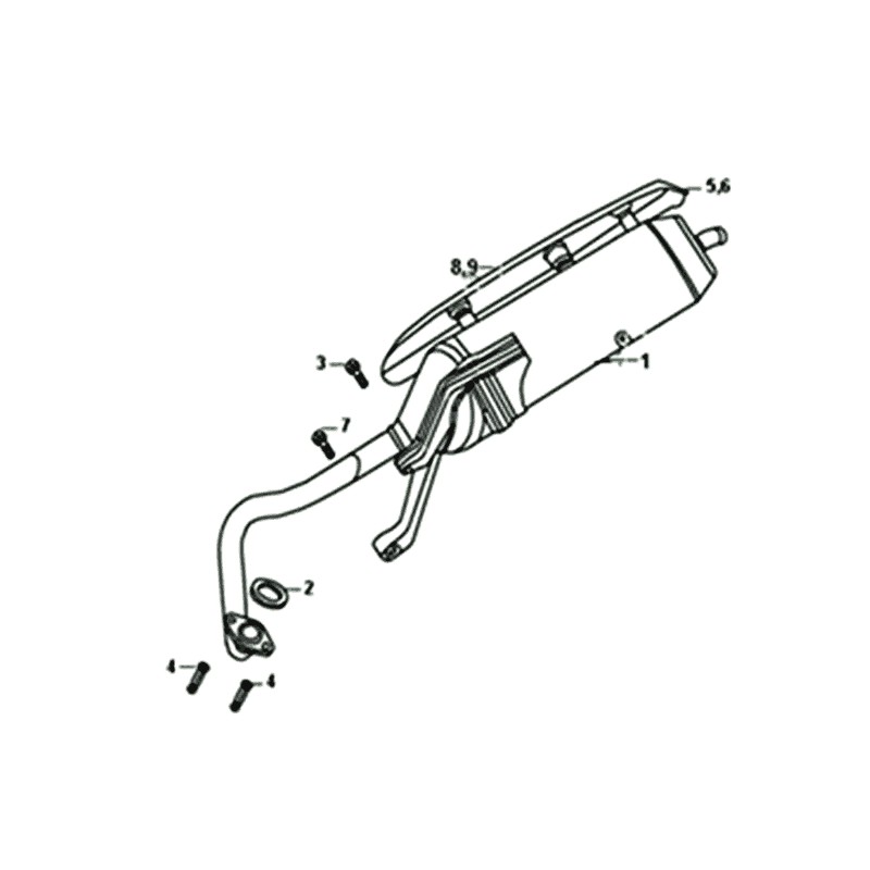EXH. MUFFLER ASSY