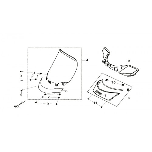 ORNEMENT PARE BRISE NOIR MAT GY-7450U
