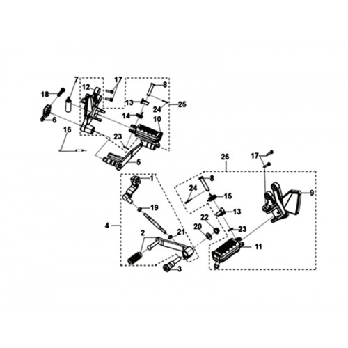 GEAR CHANGE PEDAL COMP