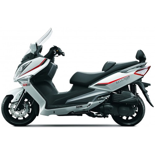 JEU D'ADHESIFS NOIR/ROUGE GTS/JOYMAX 125
