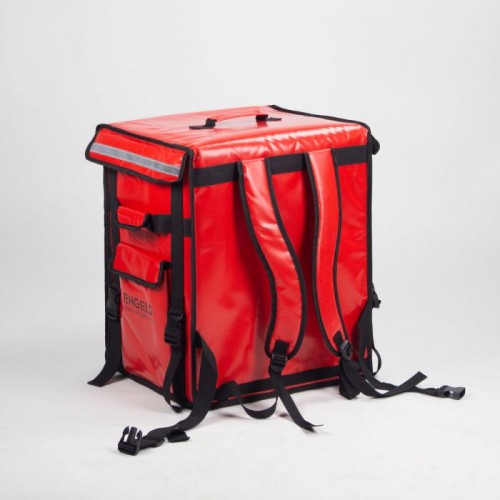 Sac à dos de livraison 80L isotherme rouge type Uber eats