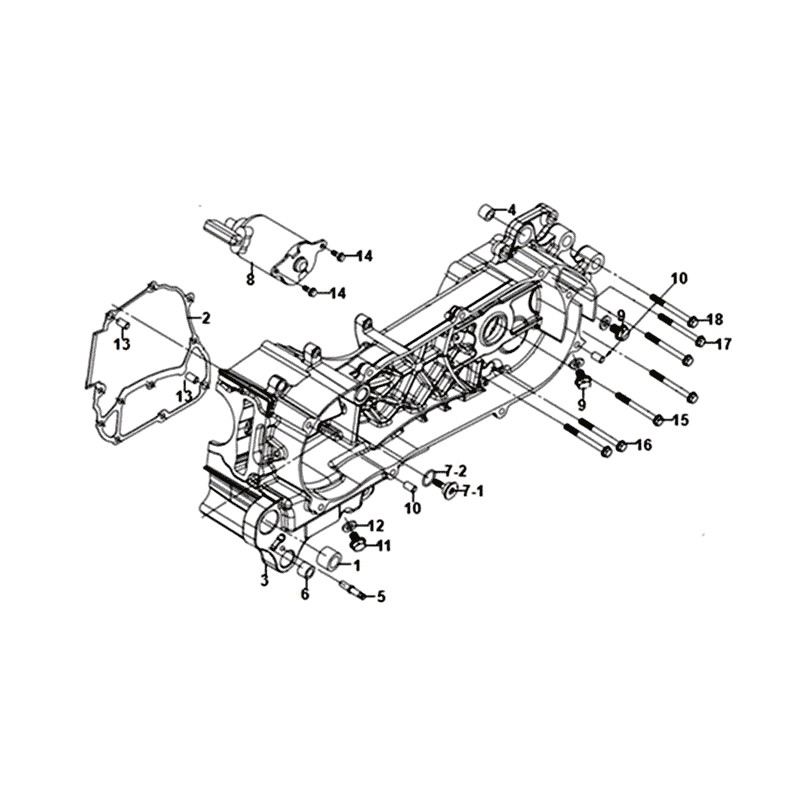 R. CRANK CASE GASKET