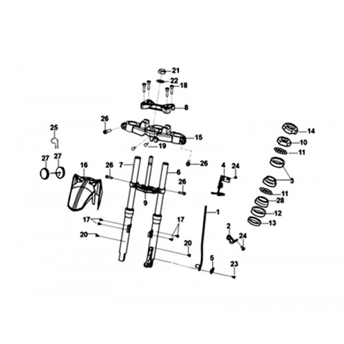 FORK TOP BRIDGE(GY-7450U)