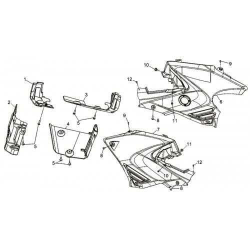 FLANC GAUCHE GRIS QUADRAIDER