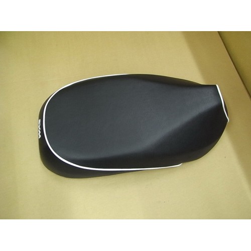SELLE DOUBLE NOIRE/LISERE BLANC