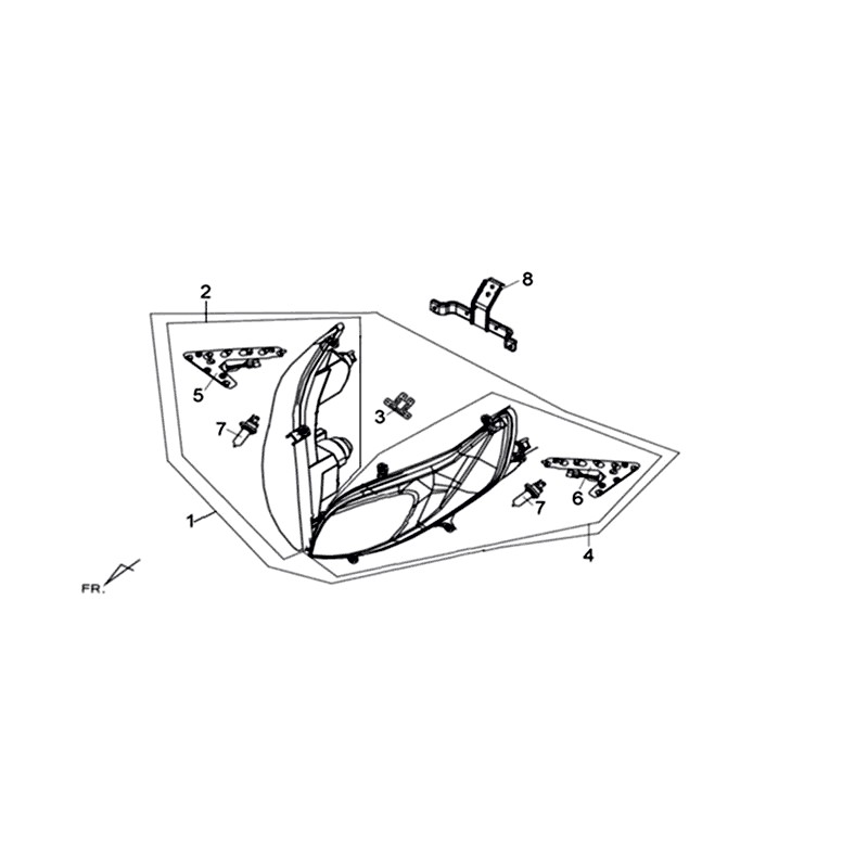 L. HEAD LIGHT ASSY