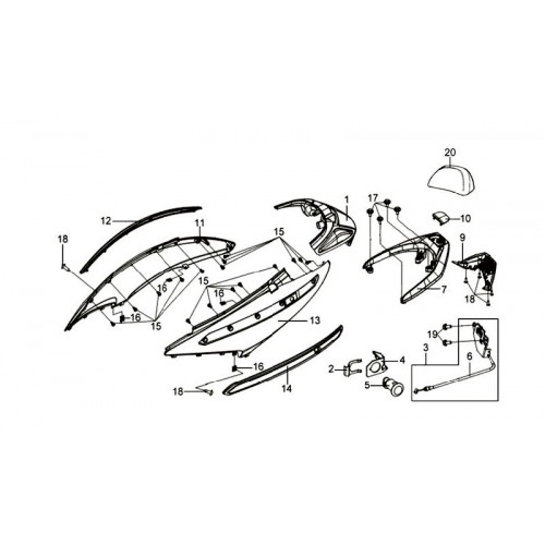 L BODY COVER ASSY.GY-7450U