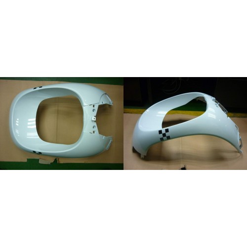 TABLIER BLANC WH-300P RACING AVEC DECO