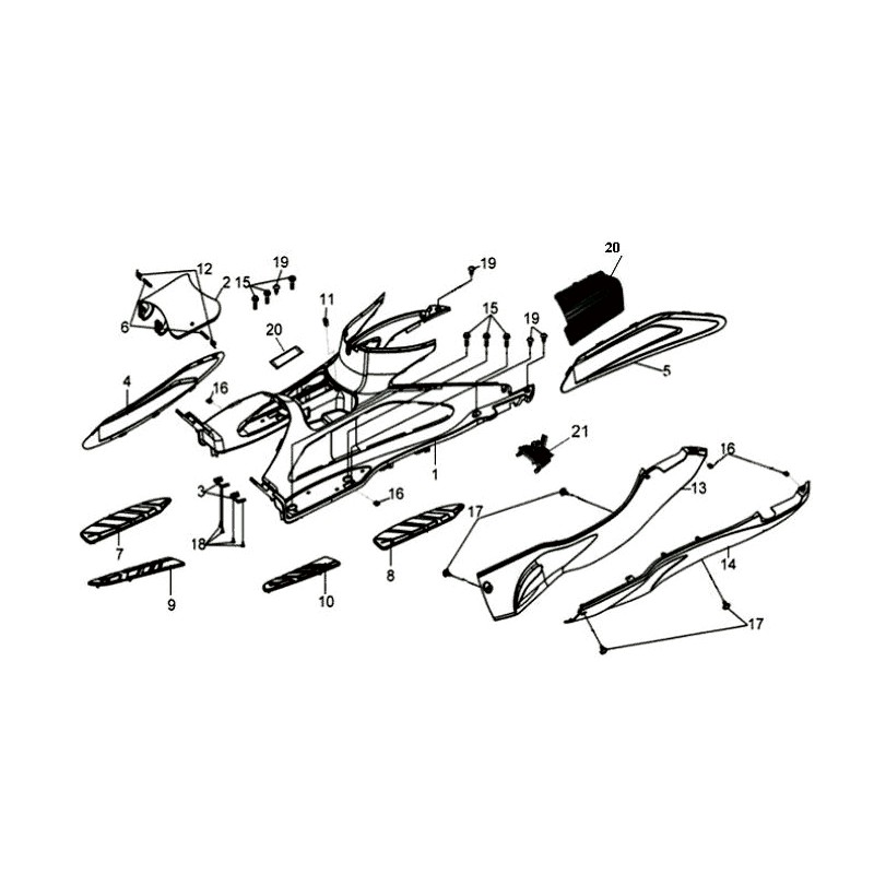 L SIDE COVER BU-283S