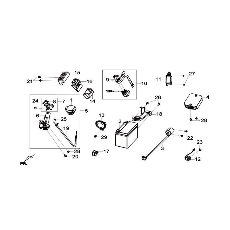 BATTERY ASSY.YT12A-BS