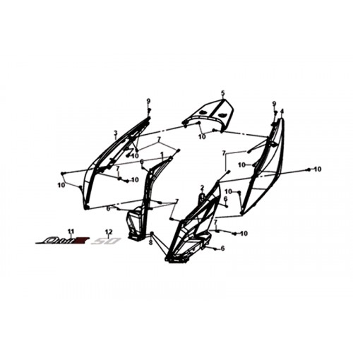RH BODY COVER(BK-007U)