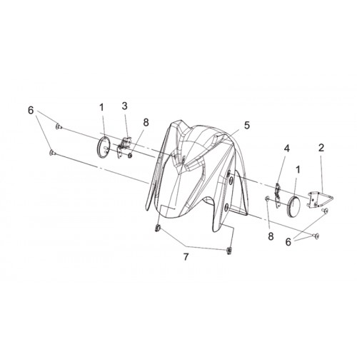 GARDE-BOUE AV BLANC WH-300P
