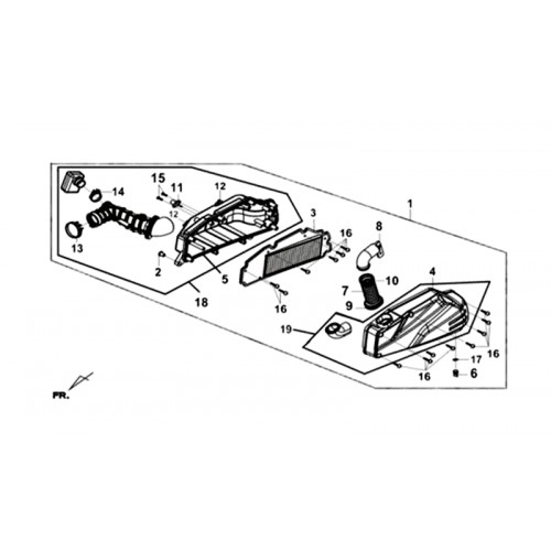 AIR/C COVER INLET DUCT COMP