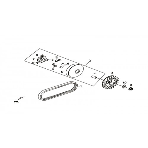 MOVABLE DRIVE FACE ASSY.