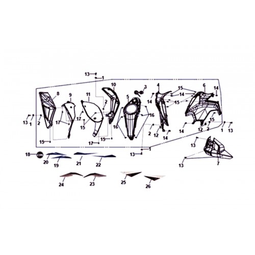 RH. FUEL TANK COVER(GY-419S)