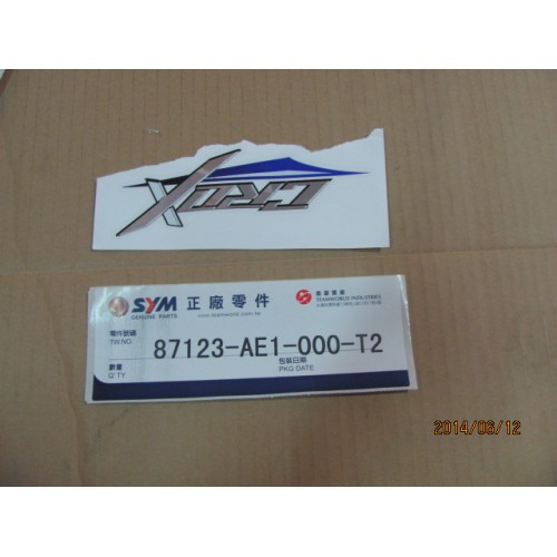 ADHESIF SUP GAUCHE CROX SURLIGNE BLEU