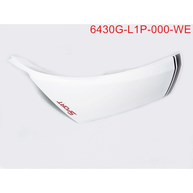 SPOILER DROIT BLANC WH-005C AVEC DECO