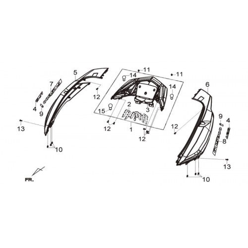CARENAGE LATERAL G(BK-231P)