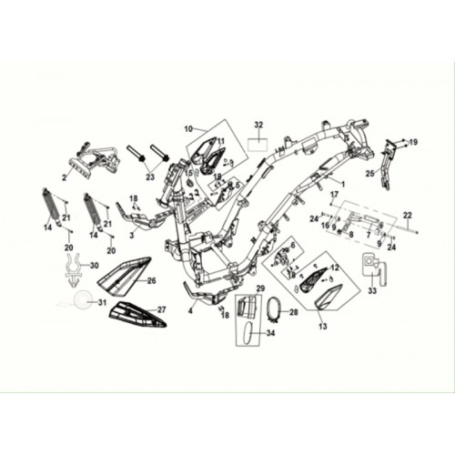 L. PILLION STEP COVER(BK-007U)