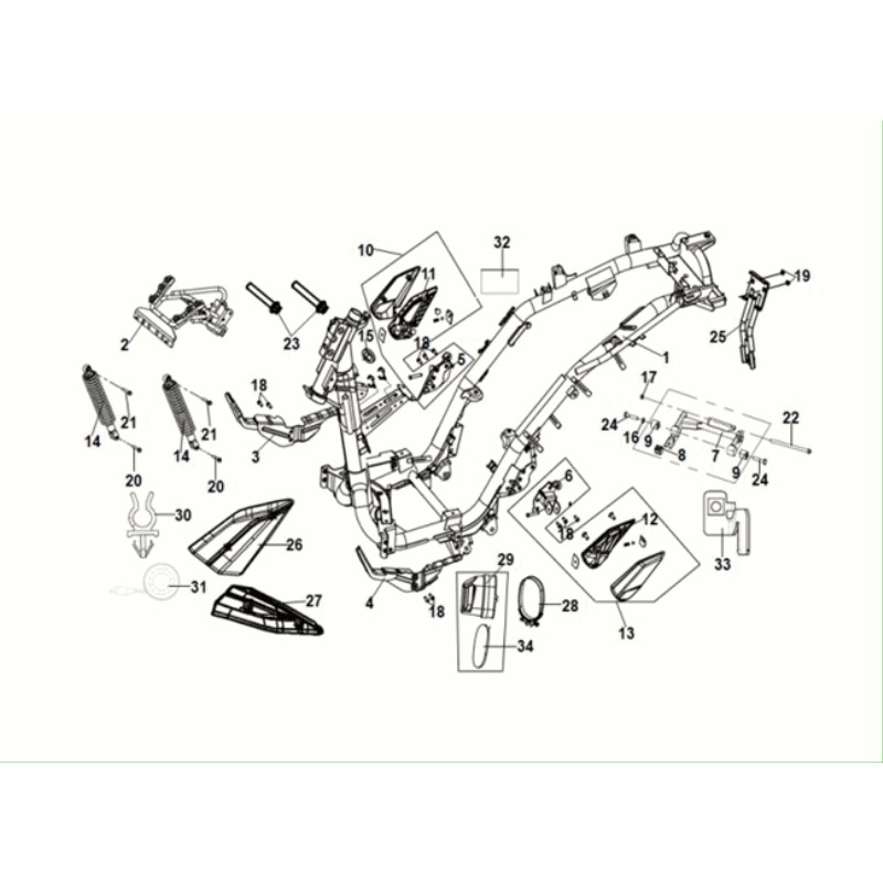 L. PILLION STEP COVER(BK-007U)