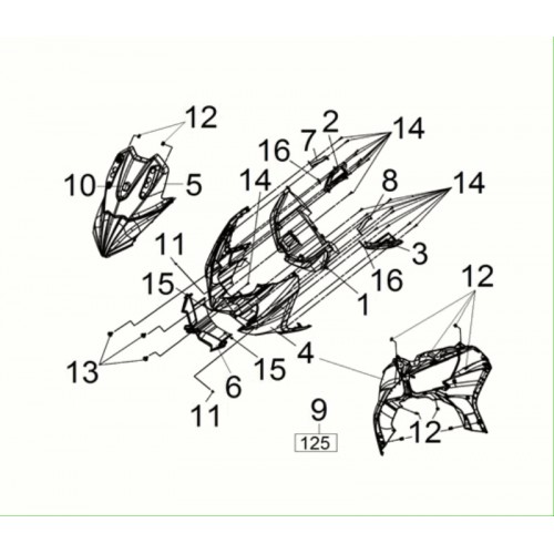 FACE AVANT NOIRE BK-001UL