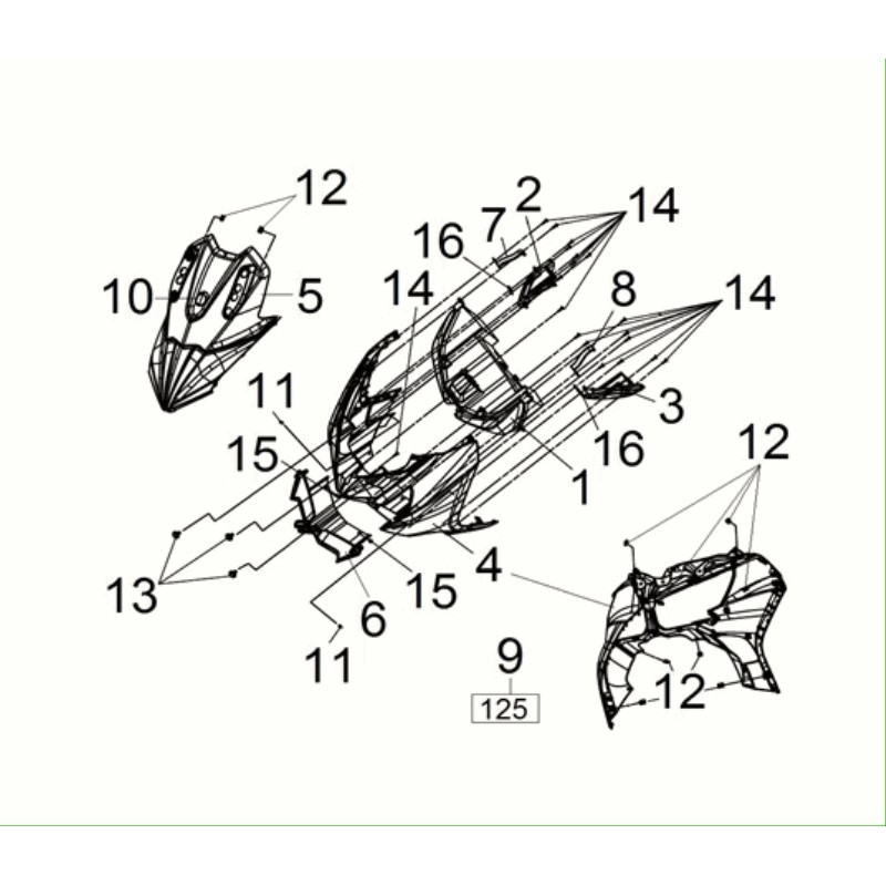FACE AVANT NOIRE BK-001UL
