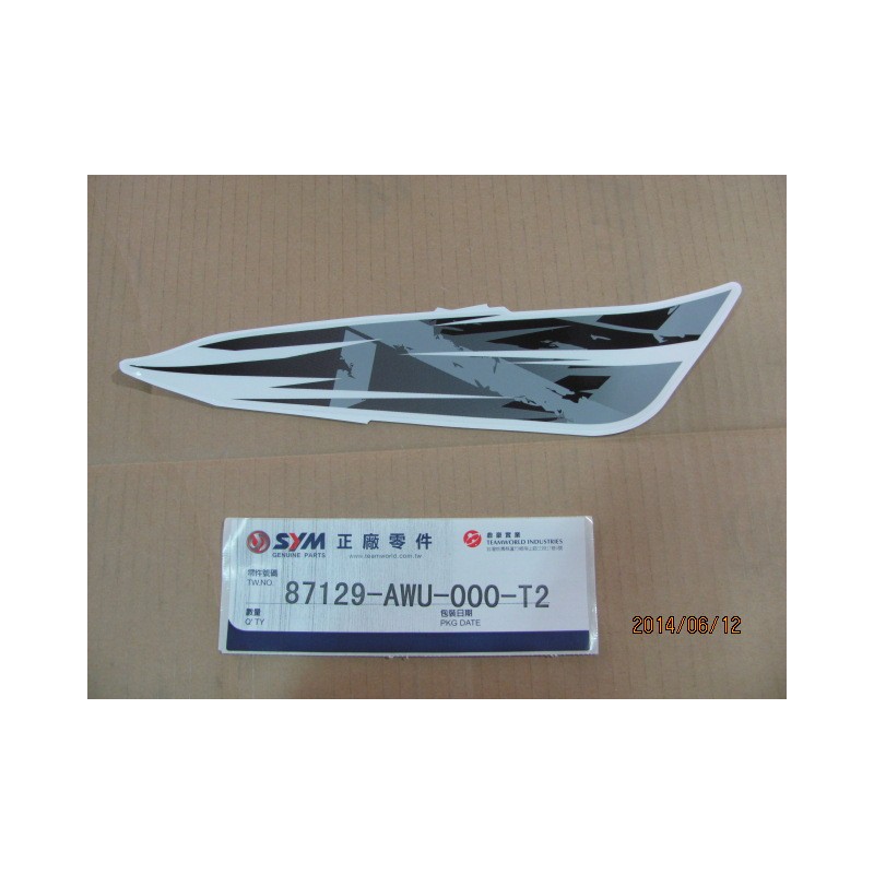 ADHESIF INF FLANC D CROX/FOND GRIS