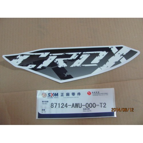 ADHESIF SUP GAUCHE CROX/ FOND GRIS