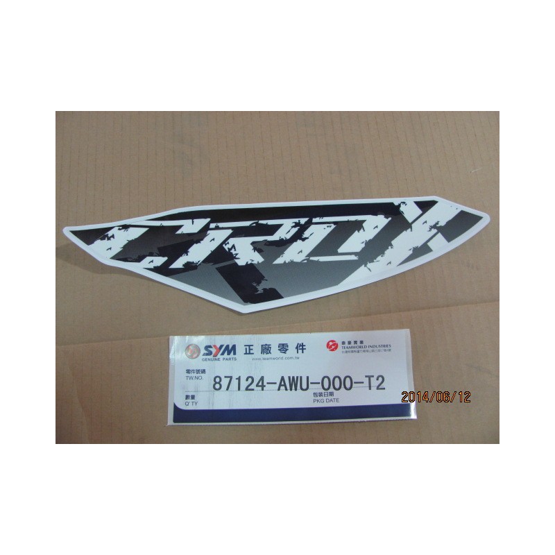 ADHESIF SUP GAUCHE CROX/ FOND GRIS