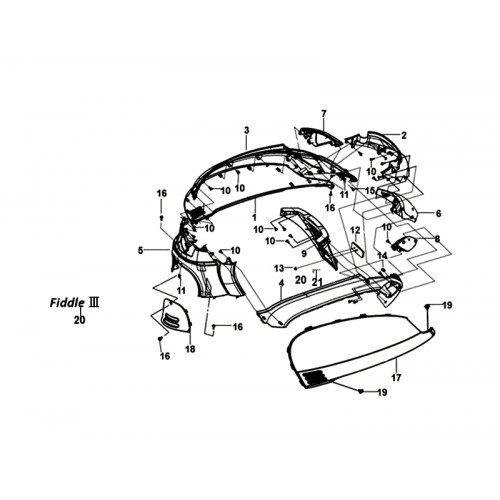 CENTER COVER(BU-280S)