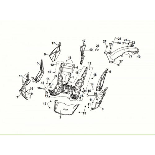R. SIDE COVER(GY-430C)